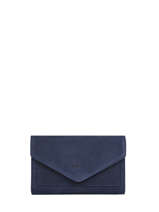 Portefeuille Etincelle Nubuck Cuir Etrier Bleu etincelle nubuck EETN469